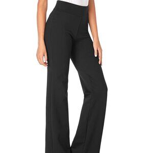 High Waist Stretchy Bootcut Office Pants Flattering Dress Slacks Comfy Business
